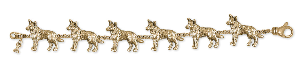 Australian Cattle Dog Charms Australian Cattle Dog Bracelet 14k Gold Cattle Dog Jewelry Australian Cattle Dog jewelry
