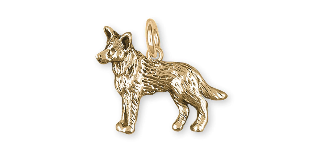 Australian Cattle Dog Charms Australian Cattle Dog Charm 14k Gold Cattle Dog Jewelry Australian Cattle Dog jewelry