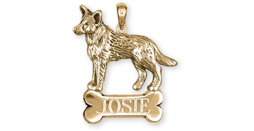 Australian Cattle Dog Charms Australian Cattle Dog Pendant 14k Gold Cattle Dog Jewelry Australian Cattle Dog jewelry