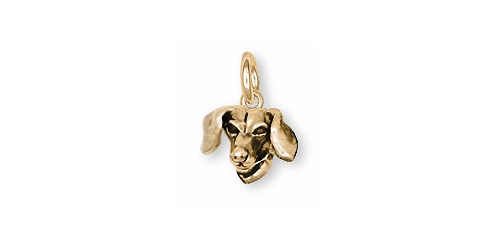 Dachshund Charms Dachshund Charm 14k Gold Dog Jewelry Dachshund jewelry