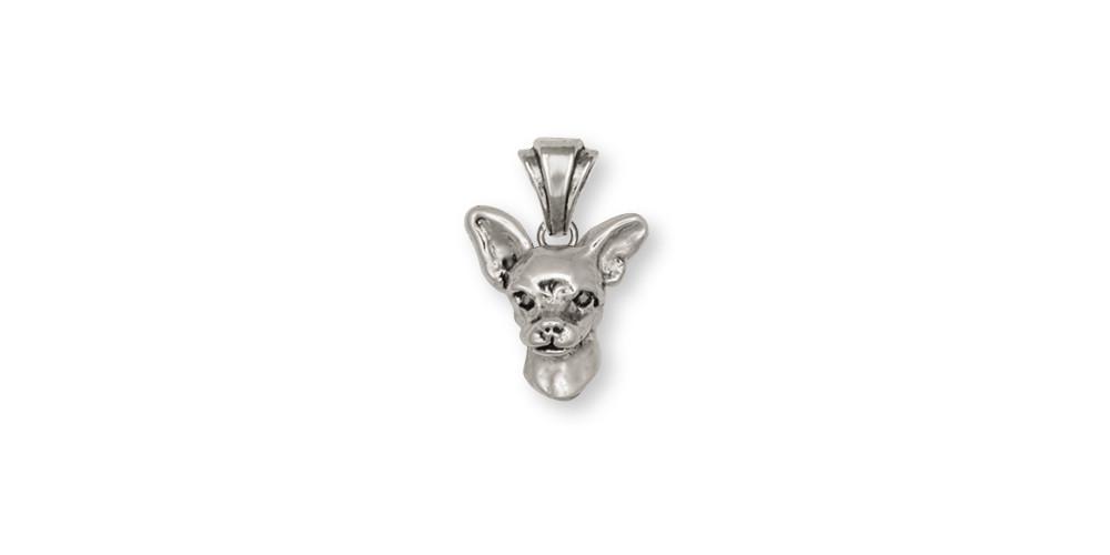 Chihuahua Charms Chihuahua Pendant Sterling Silver Dog Jewelry Chihuahua jewelry