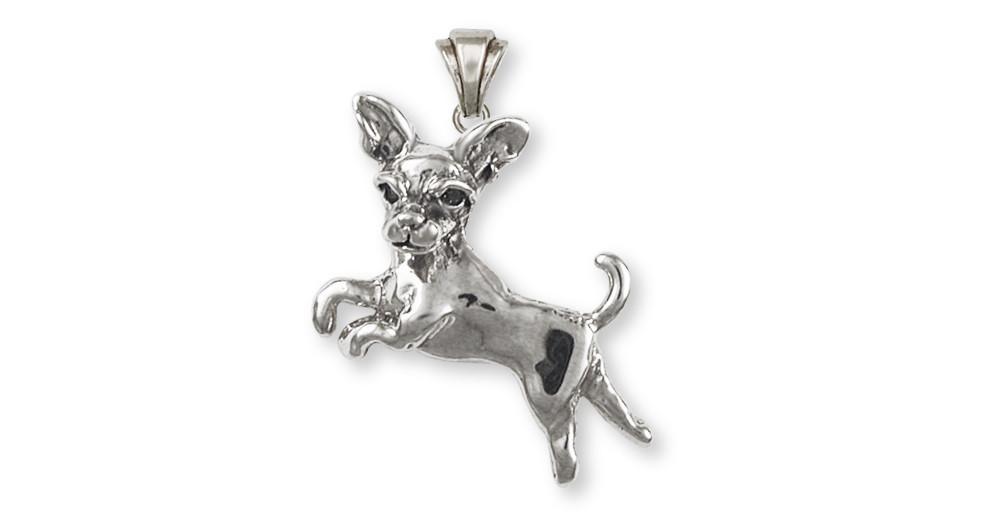 Chihuahua Charms Chihuahua Pendant Sterling Silver Dog Jewelry Chihuahua jewelry