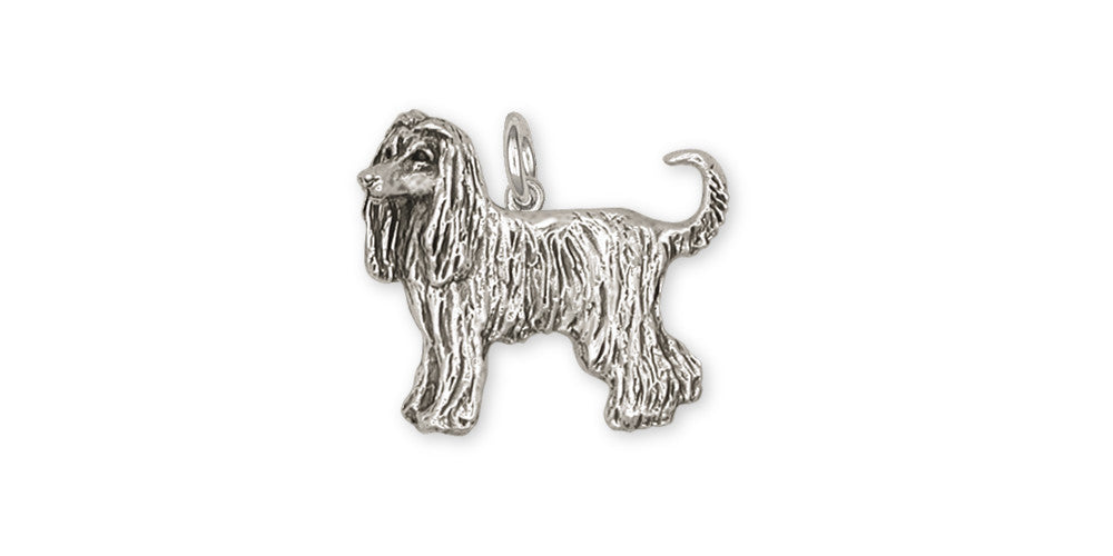 Afghan Hound Charms Afghan Hound Charm Sterling Silver Dog Jewelry Afghan Hound jewelry
