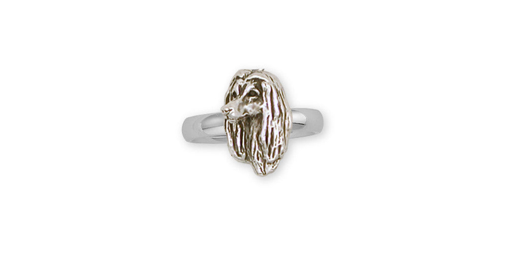 Afghan Hound Charms Afghan Hound Ring Sterling Silver Dog Jewelry Afghan Hound jewelry
