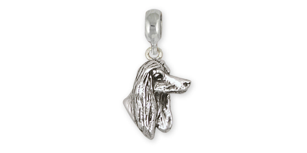 Afghan Hound Charms Afghan Hound Charm Slide Sterling Silver Dog Jewelry Afghan Hound jewelry