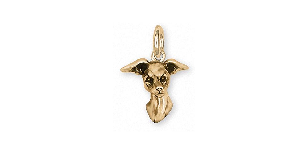 Italian Greyhound Charms Italian Greyhound Charm 14k Gold Ig Jewelry Italian Greyhound jewelry