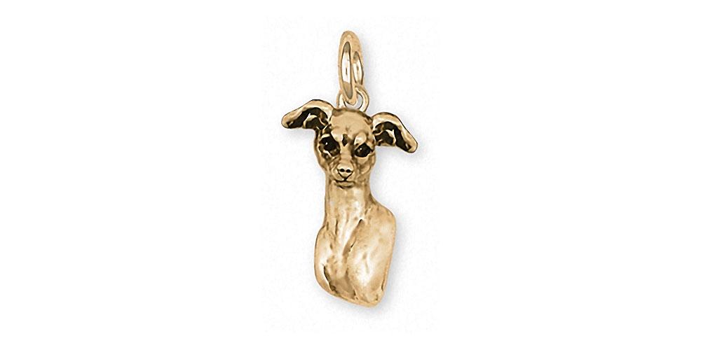 Italian Greyhound Charms Italian Greyhound Charm 14k Gold Ig Jewelry Italian Greyhound jewelry