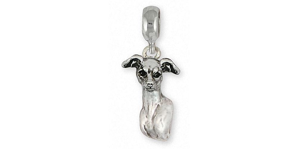 Italian Greyhound Charms Italian Greyhound Charm Slide Sterling Silver Ig Jewelry Italian Greyhound jewelry