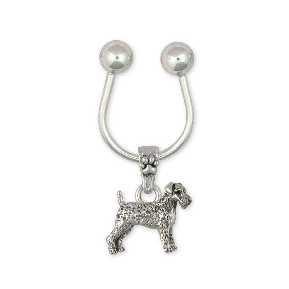 Welsh Terrier Charms Welsh Terrier Key Ring Sterling Silver Dog Jewelry Welsh Terrier jewelry