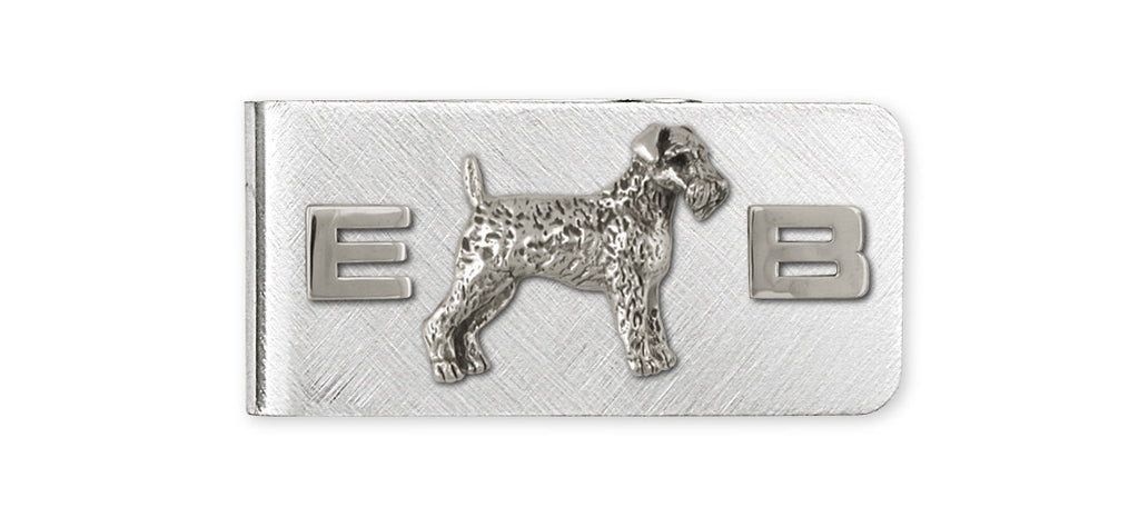 Airedale Terrier Charms Airedale Terrier Money Clip Sterling Silver Dog Jewelry Airedale Terrier jewelry