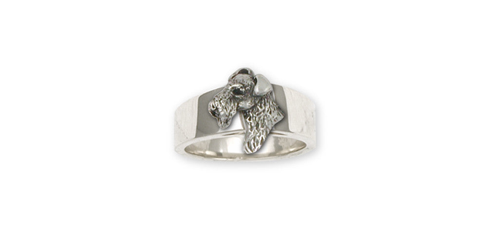 Airedale Terrier Charms Airedale Terrier Ring Sterling Silver Dog Jewelry Airedale Terrier jewelry