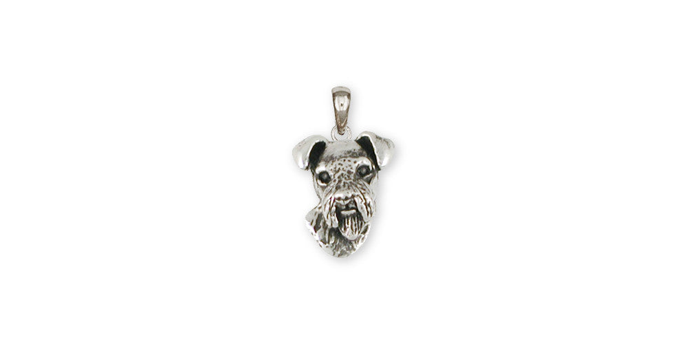 Airedale Terrier Charms Airedale Terrier Pendant Sterling Silver Dog Jewelry Airedale Terrier jewelry