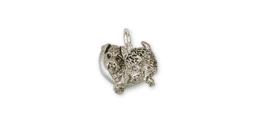Airedale Terrier Angel Charms Airedale Terrier Angel Charm Sterling Silver Dog Jewelry Airedale Terrier Angel jewelry