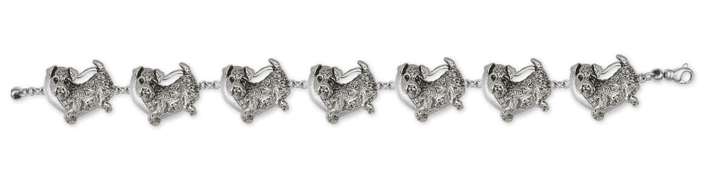 Airedale Terrier Charms Airedale Terrier Bracelet Sterling Silver Dog Jewelry Airedale Terrier jewelry
