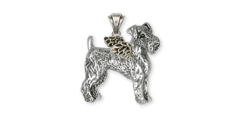 Airedale Terrier Angel Charms Airedale Terrier Angel Pendant Sterling Silver Dog Jewelry Airedale Terrier Angel jewelry