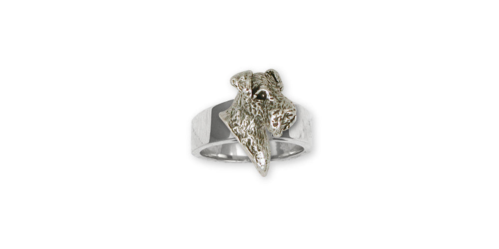 Airedale Terrier Charms Airedale Terrier Ring Sterling Silver Dog Jewelry Airedale Terrier jewelry