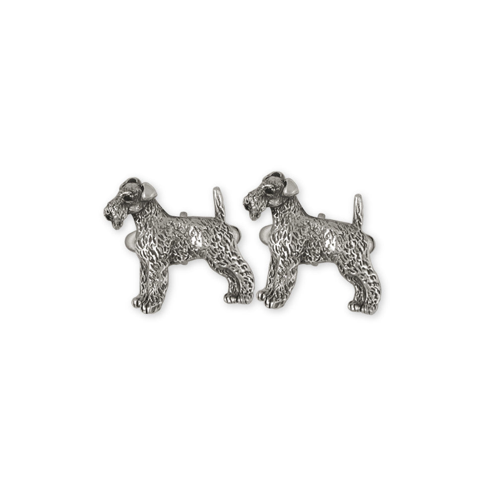 Airedale Terrier Charms Airedale Terrier Cufflinks Sterling Silver Dog Jewelry Airedale Terrier jewelry