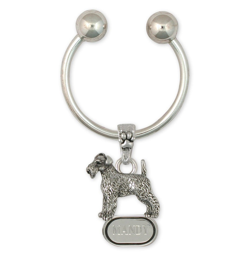 Welsh Terrier Charms Welsh Terrier Key Ring Sterling Silver Dog Jewelry Welsh Terrier jewelry