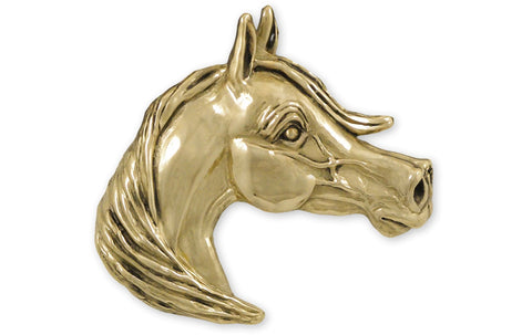 9mm Tiny Horse Head Charms, Gold Plated, Pack of 20 - Golden Age Beads