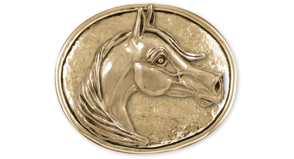 Arabian Horse Charms Arabian Horse Belt Buckle Yellow Bronze Arabian Horse Jewelry Arabian Horse jewelry