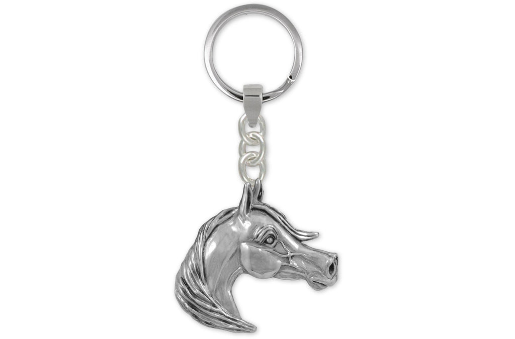 Arabian Horse Charms Arabian Horse Key Ring Sterling Silver Arabian Horse Jewelry Arabian Horse jewelry