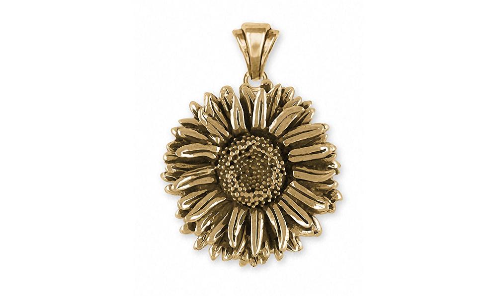 Aster Charms Aster Pendant 14k Gold Flower Jewelry Aster jewelry