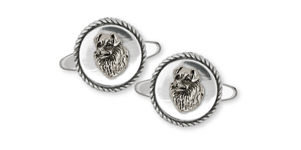 Australian Shepherd Charms Australian Shepherd Cufflinks Sterling Silver Dog Jewelry Australian Shepherd jewelry