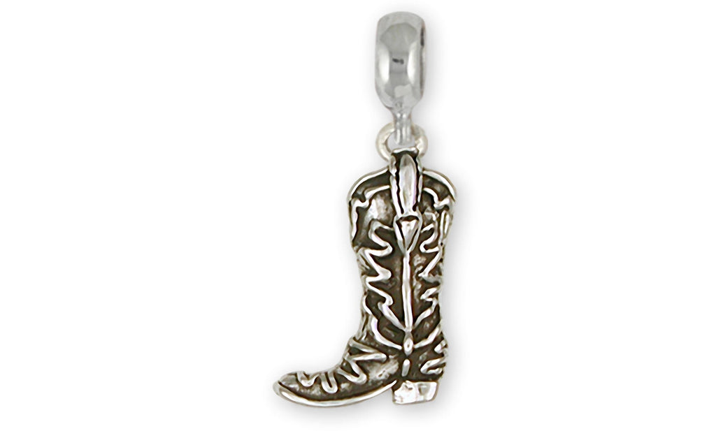 Boot Charms Boot Charm Slide Sterling Silver Western Boot Jewelry Boot jewelry