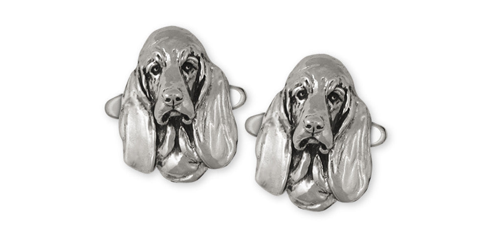 Basset Hound Charms Basset Hound Cufflinks Sterling Silver Dog Jewelry Basset Hound jewelry