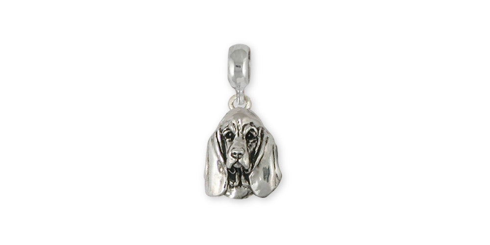 Basset Hound Charms Basset Hound Charm Slide Sterling Silver Dog Jewelry Basset Hound jewelry