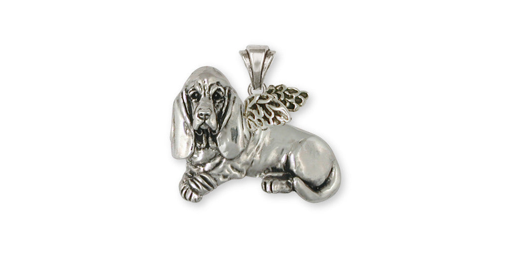 Basset Hound Angel Charms Basset Hound Angel Pendant Sterling Silver Dog Jewelry Basset Hound Angel jewelry