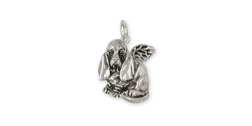 Basset Hound Angel Charms Basset Hound Angel Charm Sterling Silver Dog Jewelry Basset Hound Angel jewelry