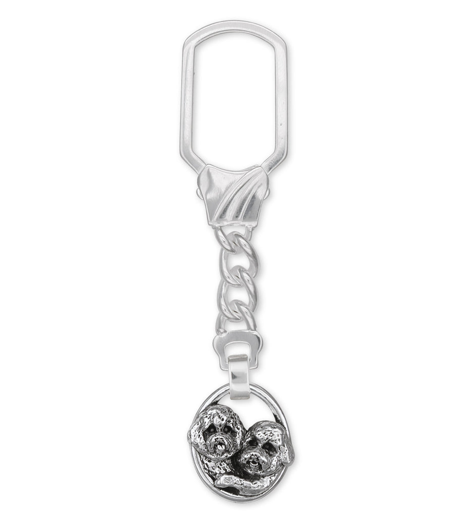 Bichon Frise Charms Bichon Frise Key Ring Sterling Silver Dog Jewelry Bichon Frise jewelry