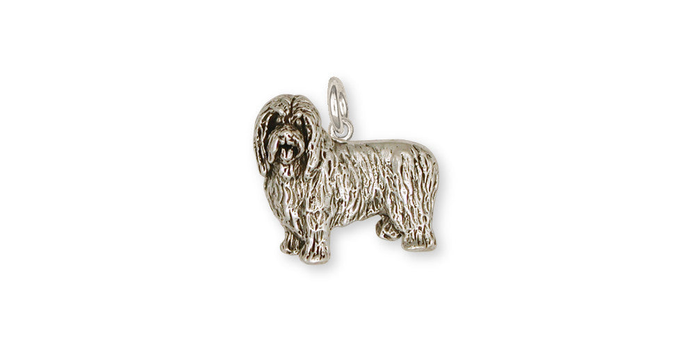 Bearded Collie Charms Bearded Collie Charm Handmade Sterling Silver Dog Jewelry Bearded Collie jewelry