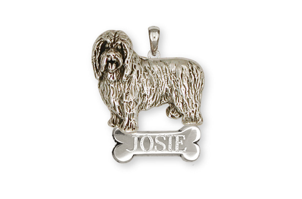 Bearded Collie Charms Bearded Collie Personalized Pendant Handmade Sterling Silver Dog Jewelry Bearded Collie jewelry