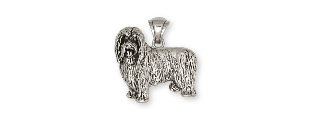 Bearded Collie Charms Bearded Collie Pendant Handmade Sterling Silver Dog Jewelry Bearded Collie jewelry