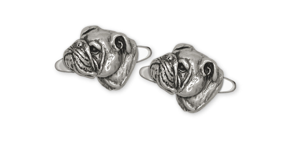 Bulldog Charms Bulldog Cufflinks Sterling Silver Dog Jewelry Bulldog jewelry