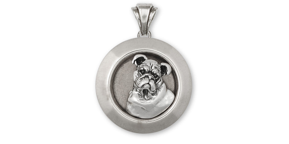 Bulldog Charms Bulldog Pendant Sterling Silver Dog Jewelry Bulldog jewelry