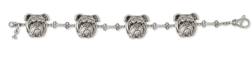 Bulldog Charms Bulldog Bracelet Sterling Silver Dog Jewelry Bulldog jewelry