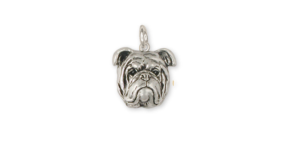 Bulldog Charms Bulldog Charm Sterling Silver Dog Jewelry Bulldog jewelry