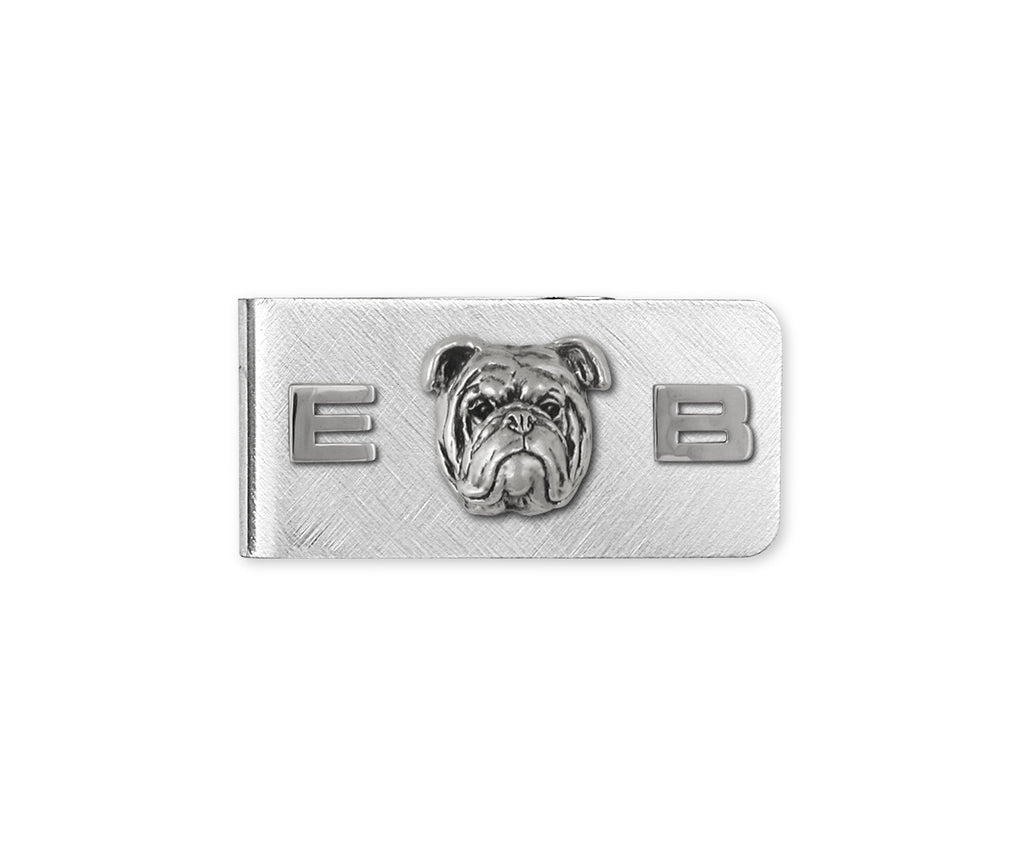 Bulldog Charms Bulldog Money Clip Sterling Silver Dog Jewelry Bulldog jewelry