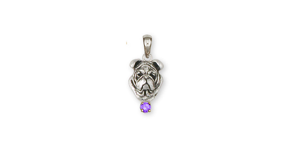 Bulldog Charms Bulldog Pendant Sterling Silver Dog Jewelry Bulldog jewelry