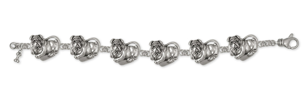 Bulldog Charms Bulldog Bracelet Sterling Silver Dog Jewelry Bulldog jewelry