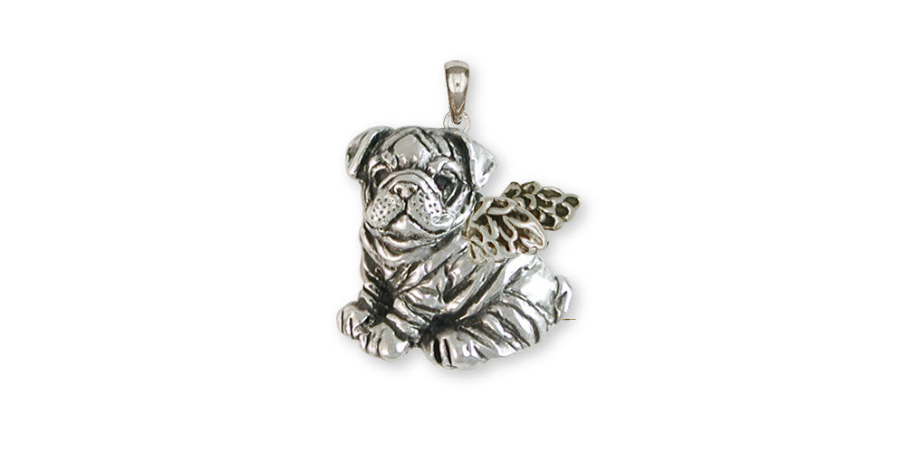 Bulldog Charms Bulldog Pendant Sterling Silver Dog Jewelry Bulldog jewelry