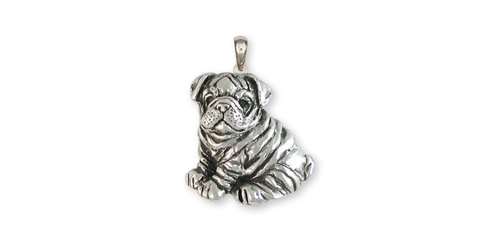 Bulldog Charms Bulldog Pendant Sterling Silver Dog Jewelry Bulldog jewelry