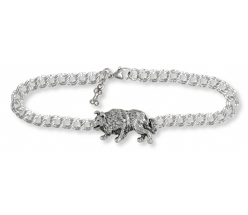 Border Collie Charms Border Collie Bracelet Sterling Silver Dog Jewelry Border Collie jewelry