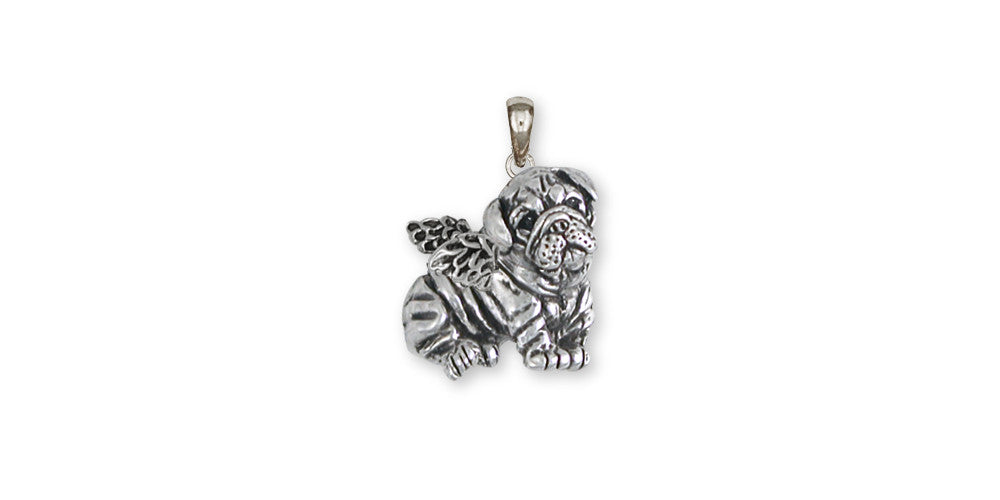 Bulldog Charms Bulldog Pendant Sterling Silver Dog Jewelry Bulldog jewelry