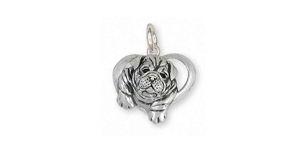 Bulldog Charms Bulldog Charm Sterling Silver Dog Jewelry Bulldog jewelry