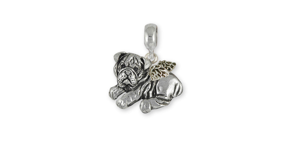 Bulldog Charms Bulldog Charm Slide Sterling Silver Dog Jewelry Bulldog jewelry