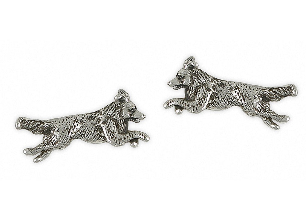 Border Collie Charms Border Collie Cufflinks Sterling Silver Dog Jewelry Border Collie jewelry